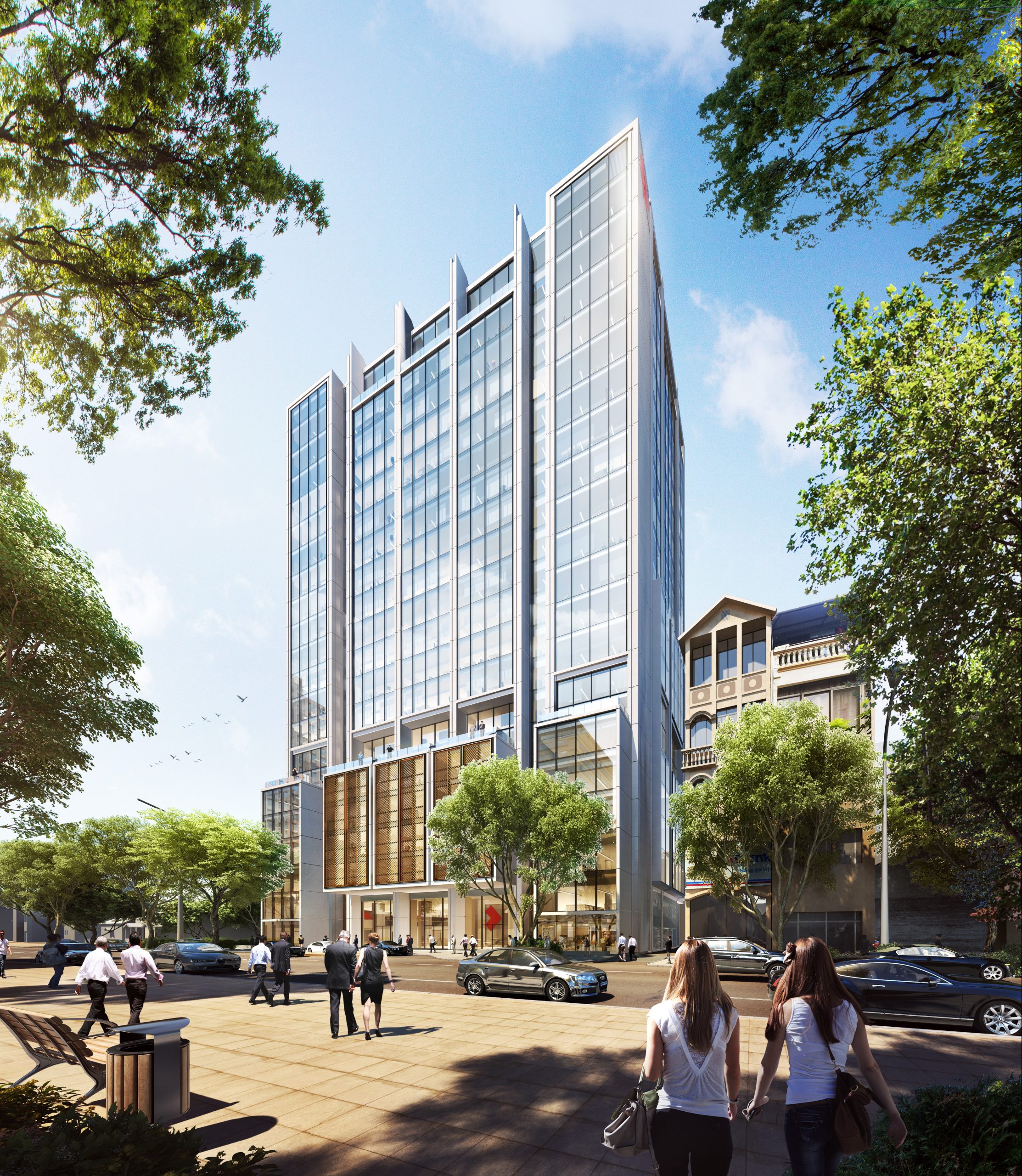 Innovative atria, designed to naturally ventilate